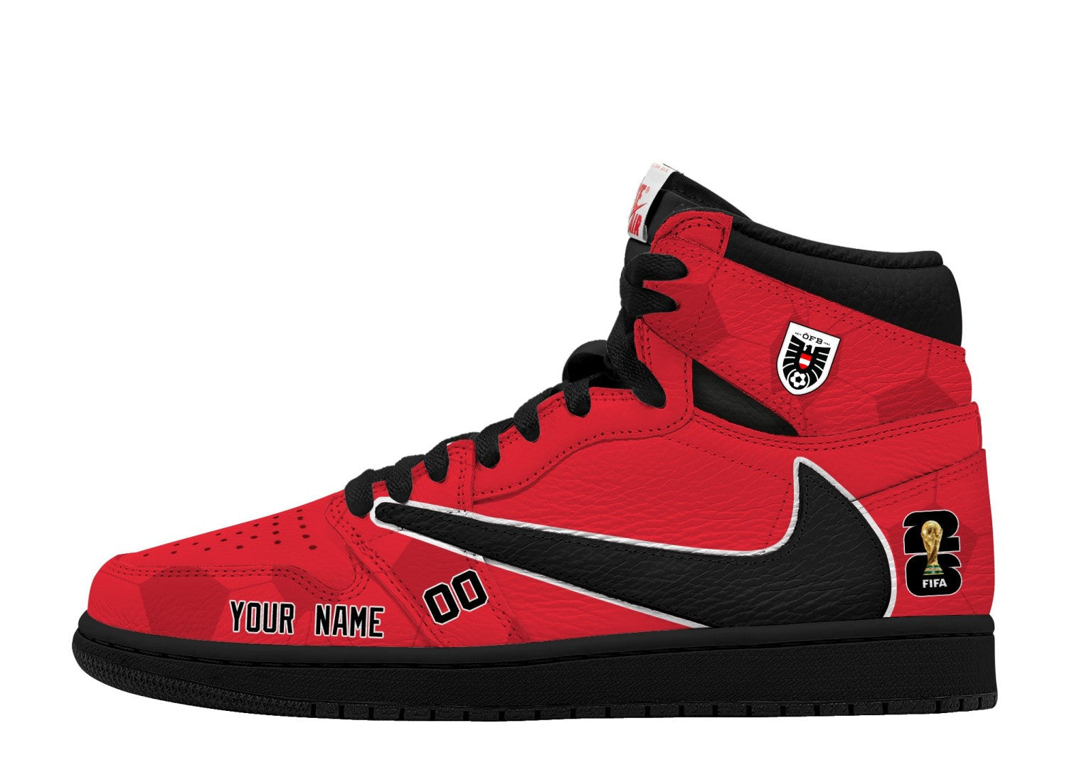 World Cup 2026 Austria V.1 Custom TS High Sneakers