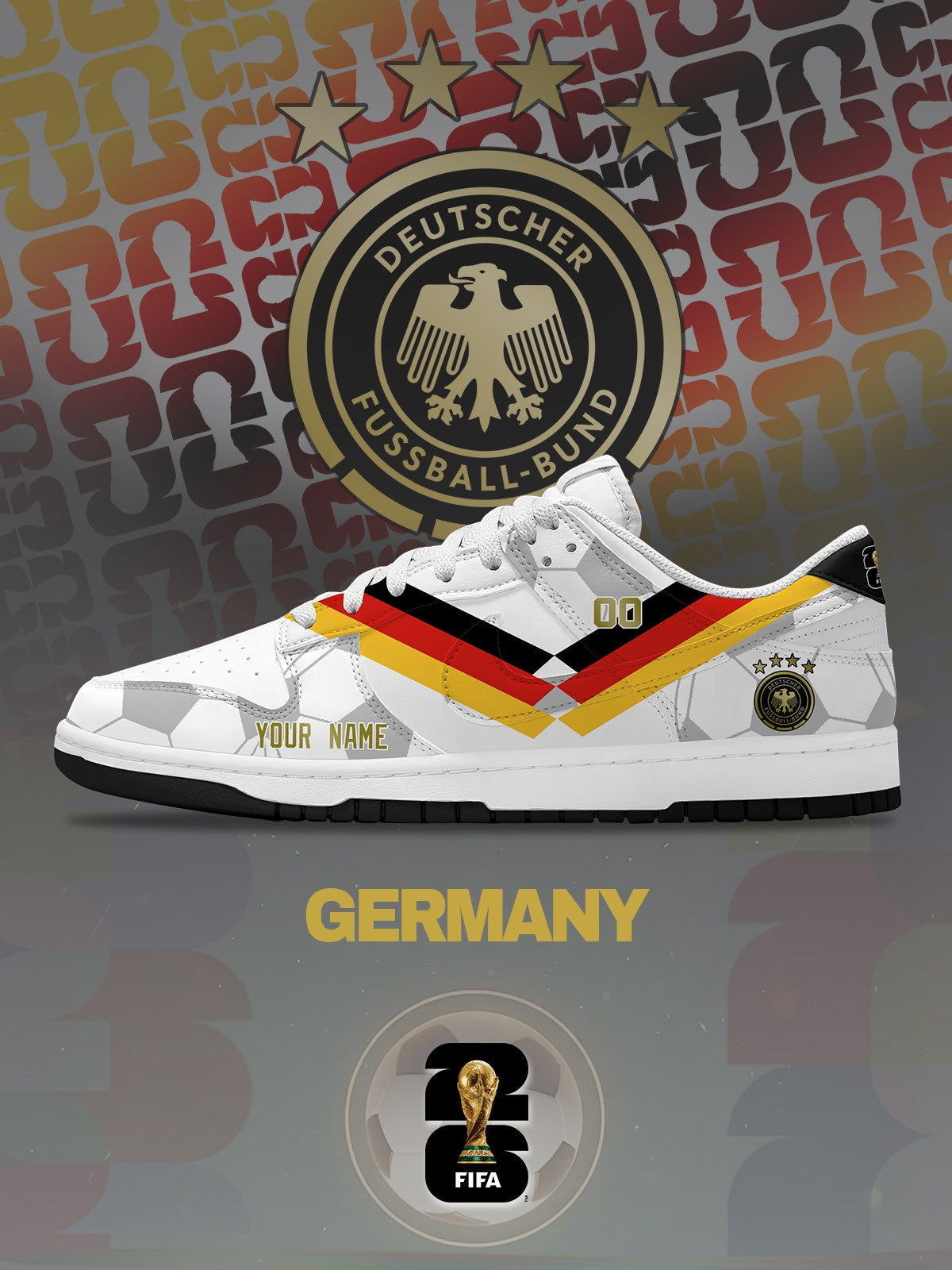 World Cup 2026 Germany V.1 Custom SB-Style Sneakers
