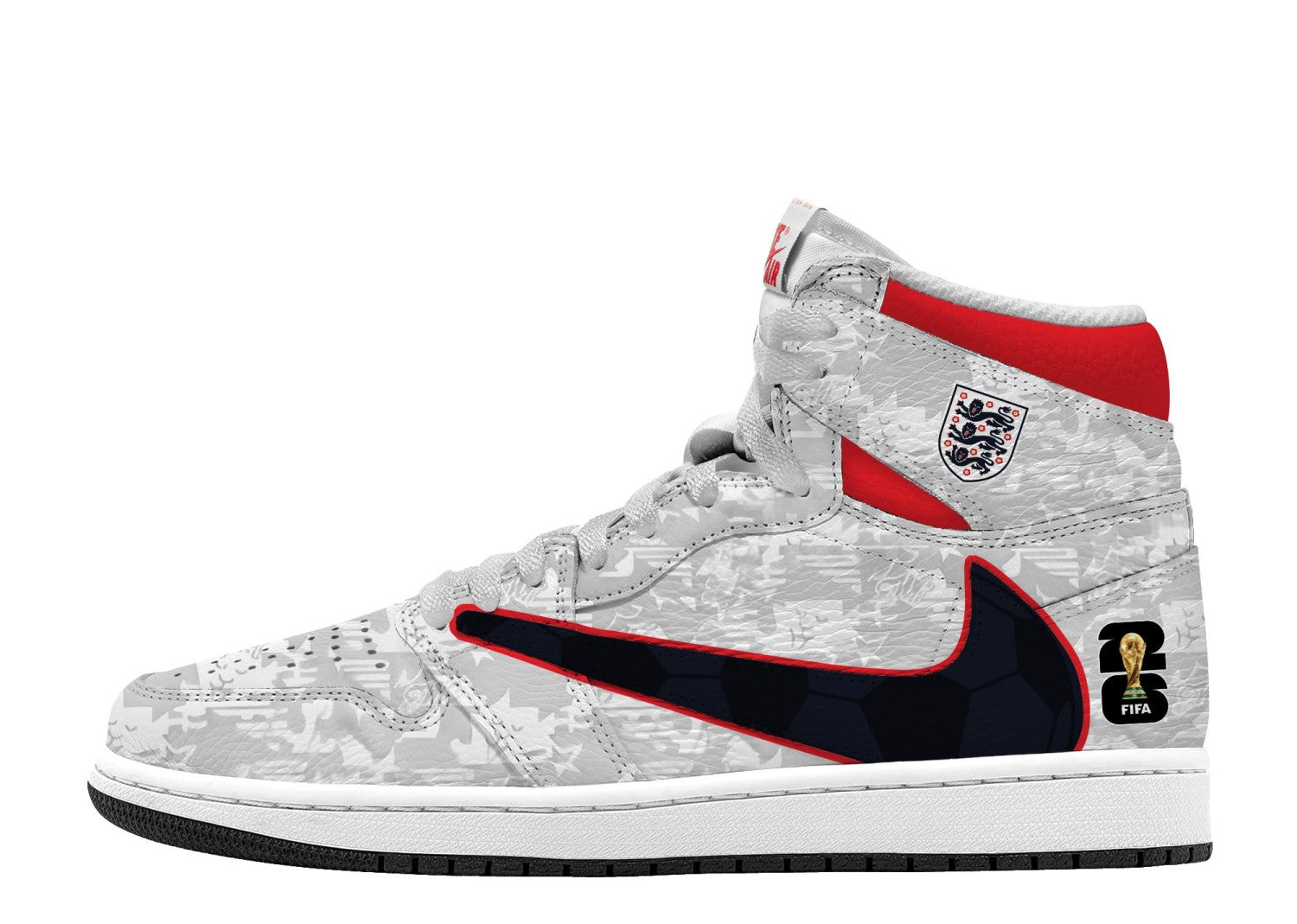 World Cup 2026 England V.1 Custom TS High Sneakers