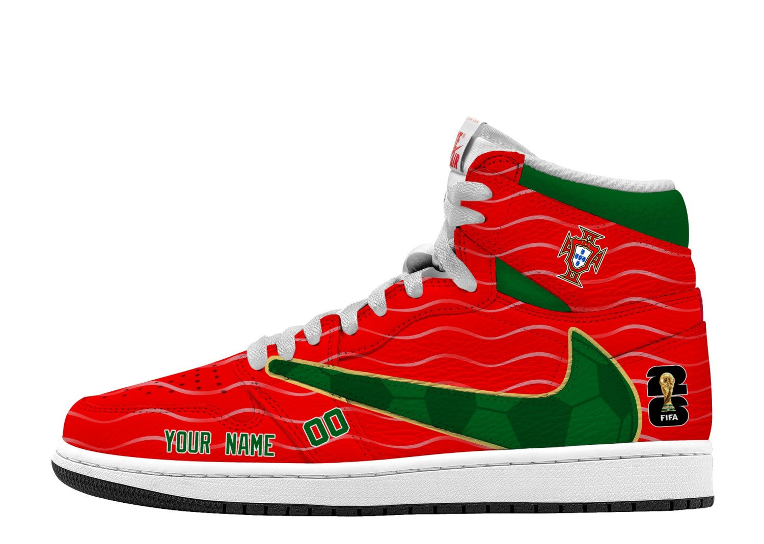 World Cup 2026 Portugal V.1 Custom TS High Sneakers
